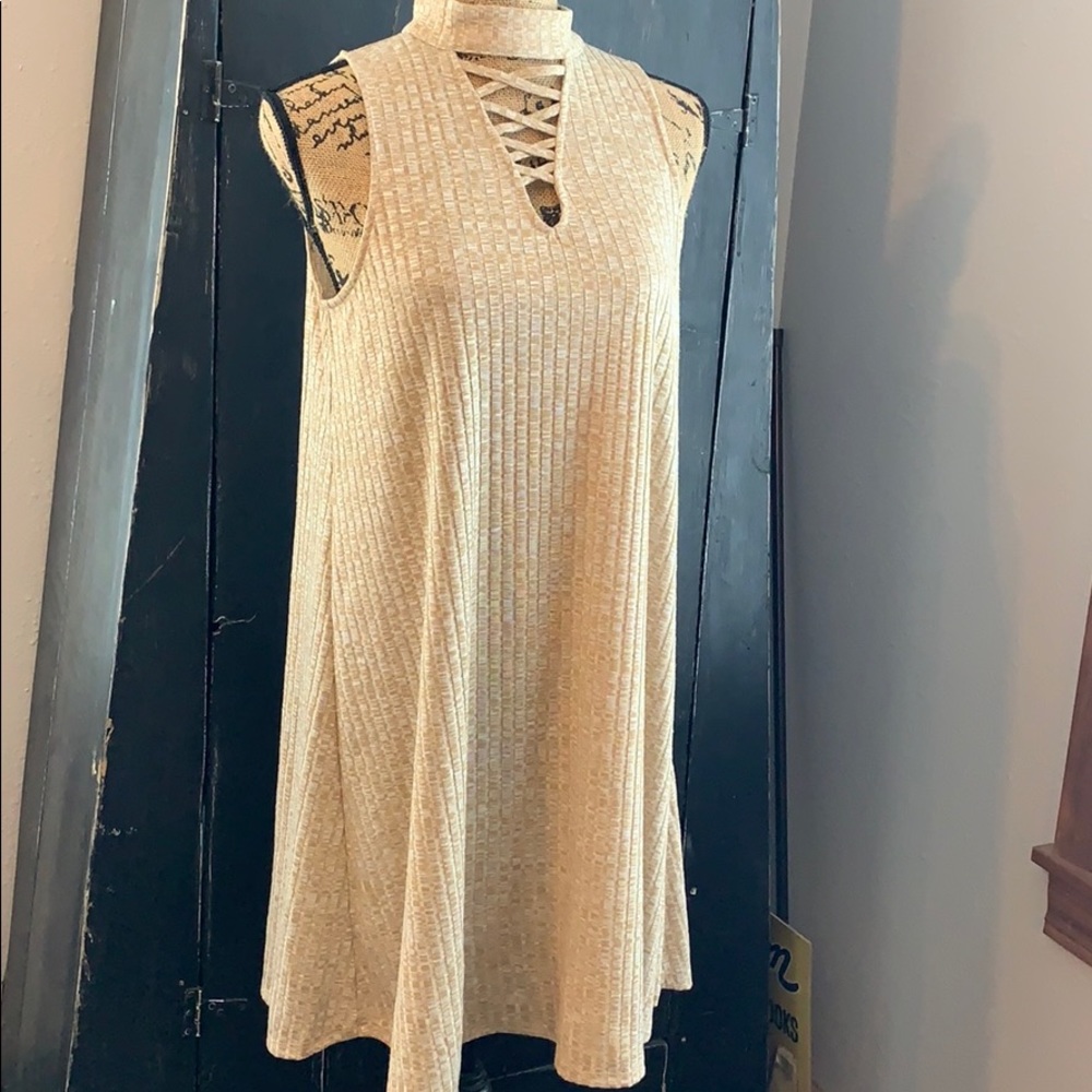 High neck dress